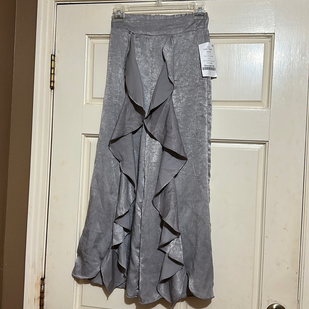 Mia Joy silver dress pants VGUC